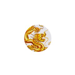 Chinese Dragon Golden 1  Mini Magnets by Sudhe