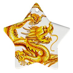 Chinese Dragon Golden Ornament (star) by Sudhe