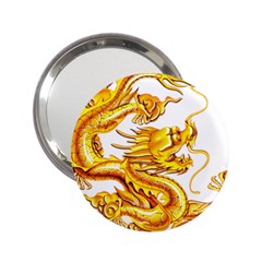 Chinese Dragon Golden 2 25  Handbag Mirrors by Sudhe