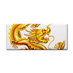 Chinese Dragon Golden Hand Towel by Sudhe