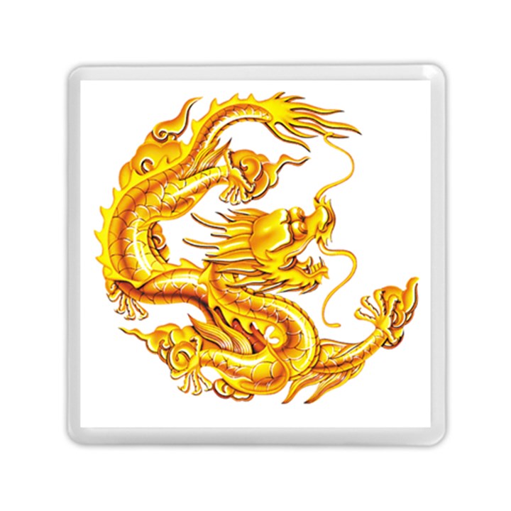 Chinese Dragon Golden Memory Card Reader (Square)