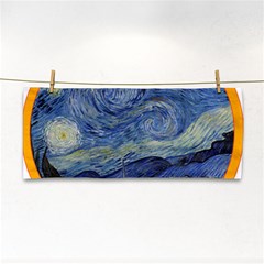 The Starry Night Starry Night Over The Rhne Pain Hand Towel by Sudhe