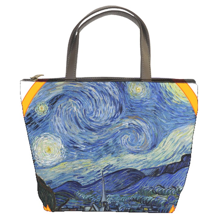 The Starry Night Starry Night Over The Rhne Pain Bucket Bag