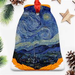 The Starry Night Starry Night Over The Rhne Pain Bell Ornament (two Sides) by Sudhe