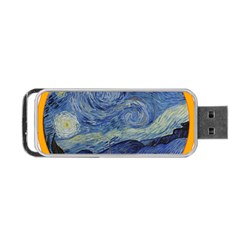 The Starry Night Starry Night Over The Rhne Pain Portable Usb Flash (two Sides) by Sudhe