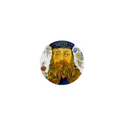 Vincent Van Gogh Cartoon Beard Illustration Bearde 1  Mini Buttons by Sudhe