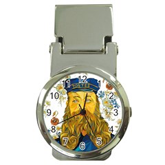 Vincent Van Gogh Cartoon Beard Illustration Bearde Money Clip Watches by Sudhe