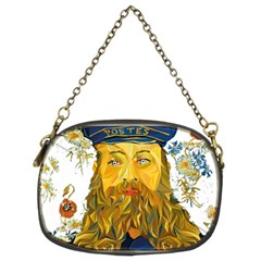 Vincent Van Gogh Cartoon Beard Illustration Bearde Chain Purse (two Sides) by Sudhe