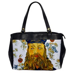 Vincent Van Gogh Cartoon Beard Illustration Bearde Oversize Office Handbag by Sudhe