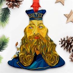 Vincent Van Gogh Cartoon Beard Illustration Bearde Ornament (christmas Tree)  by Sudhe