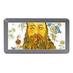 Vincent Van Gogh Cartoon Beard Illustration Bearde Memory Card Reader (mini) by Sudhe