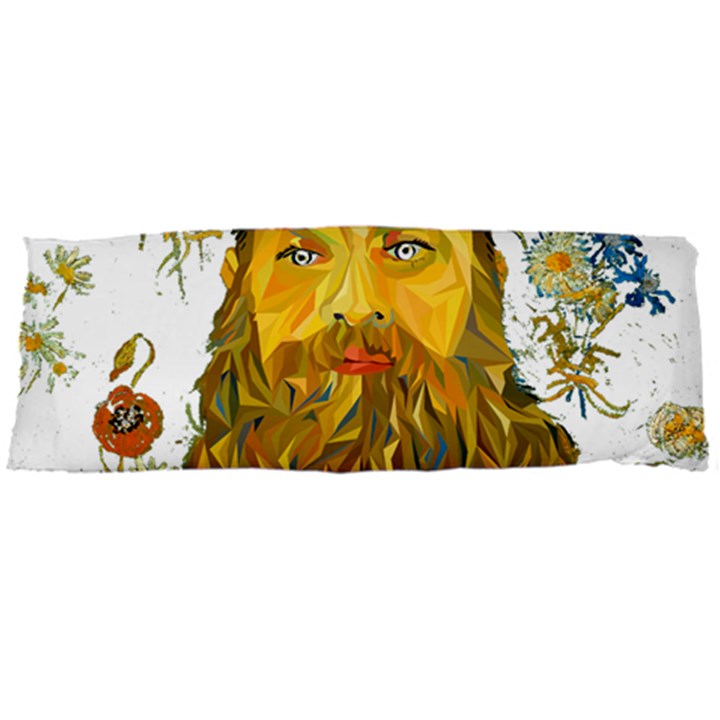 Vincent Van Gogh Cartoon Beard Illustration Bearde Body Pillow Case Dakimakura (Two Sides)