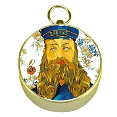 Vincent Van Gogh Cartoon Beard Illustration Bearde Gold Compasses by Sudhe