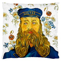 Vincent Van Gogh Cartoon Beard Illustration Bearde Standard Flano Cushion Case (two Sides) by Sudhe