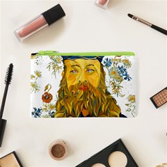 Vincent Van Gogh Cartoon Beard Illustration Bearde Cosmetic Bag (xs) by Sudhe