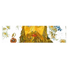 Vincent Van Gogh Cartoon Beard Illustration Bearde Satin Scarf (oblong) by Sudhe