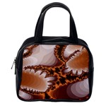 Fractal Pattern Shades Of Brown Classic Handbag (One Side) Front