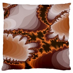 Fractal Pattern Shades Of Brown Standard Flano Cushion Case (one Side) by Pakrebo