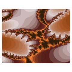 Fractal Pattern Shades Of Brown Double Sided Flano Blanket (medium)  by Pakrebo