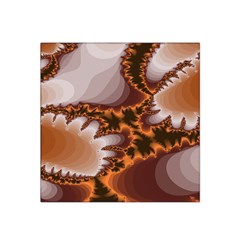 Fractal Pattern Shades Of Brown Satin Bandana Scarf by Pakrebo