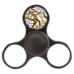 Pattern Fractal Gold Pointed Finger Spinner by Pakrebo