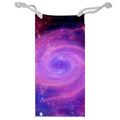 Spiral Strudel Galaxy Eddy Fractal Jewelry Bag by Pakrebo