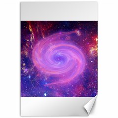 Spiral Strudel Galaxy Eddy Fractal Canvas 12  X 18  by Pakrebo