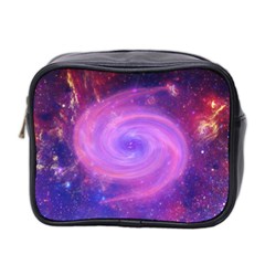 Spiral Strudel Galaxy Eddy Fractal Mini Toiletries Bag (two Sides) by Pakrebo