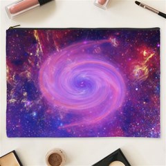 Spiral Strudel Galaxy Eddy Fractal Cosmetic Bag (xxxl) by Pakrebo