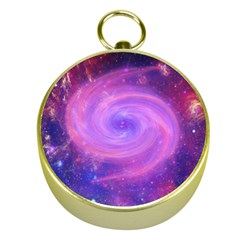 Spiral Strudel Galaxy Eddy Fractal Gold Compasses by Pakrebo