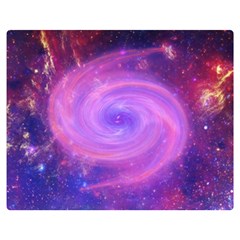 Spiral Strudel Galaxy Eddy Fractal Double Sided Flano Blanket (medium)  by Pakrebo