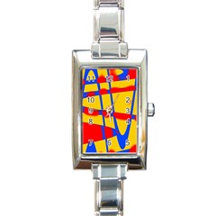 Graphic Design Graphic Design Rectangle Italian Charm Watch by Pakrebo