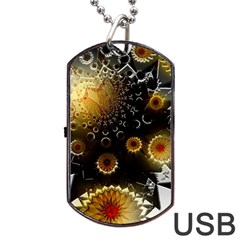 Star Mystical Fantasy Dog Tag Usb Flash (one Side) by Pakrebo