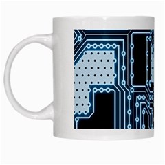 Circuit Pcb Tile Tiling Computer White Mugs by Pakrebo