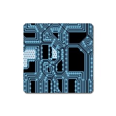 Circuit Pcb Tile Tiling Computer Square Magnet by Pakrebo