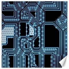 Circuit Pcb Tile Tiling Computer Canvas 12  X 12  by Pakrebo