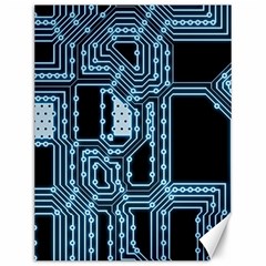 Circuit Pcb Tile Tiling Computer Canvas 12  X 16  by Pakrebo