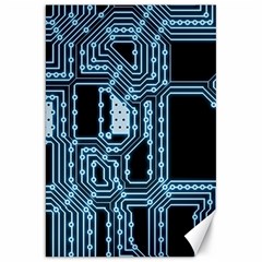 Circuit Pcb Tile Tiling Computer Canvas 20  X 30  by Pakrebo