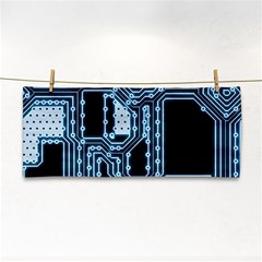 Circuit Pcb Tile Tiling Computer Hand Towel by Pakrebo