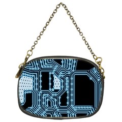 Circuit Pcb Tile Tiling Computer Chain Purse (one Side) by Pakrebo