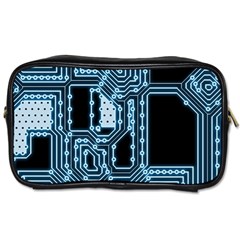 Circuit Pcb Tile Tiling Computer Toiletries Bag (two Sides) by Pakrebo