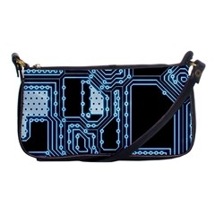 Circuit Pcb Tile Tiling Computer Shoulder Clutch Bag by Pakrebo