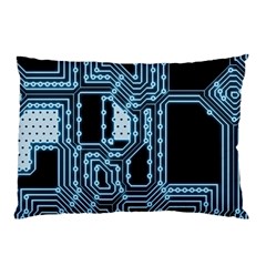 Circuit Pcb Tile Tiling Computer Pillow Case (two Sides) by Pakrebo