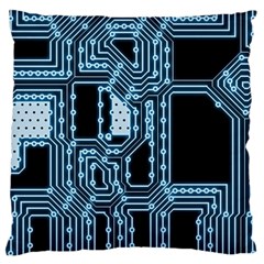 Circuit Pcb Tile Tiling Computer Large Cushion Case (two Sides) by Pakrebo