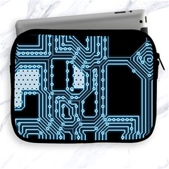 Circuit Pcb Tile Tiling Computer Apple Ipad 2/3/4 Zipper Cases by Pakrebo