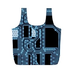 Circuit Pcb Tile Tiling Computer Full Print Recycle Bag (m) by Pakrebo