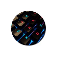 Keyboard Gamer Computer Technology Magnet 3  (round) by Pakrebo