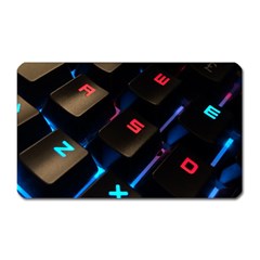 Keyboard Gamer Computer Technology Magnet (rectangular) by Pakrebo