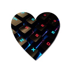 Keyboard Gamer Computer Technology Heart Magnet by Pakrebo