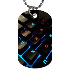 Keyboard Gamer Computer Technology Dog Tag (two Sides) by Pakrebo